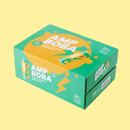 AMPBOBA – Energy Popping Boba Drink (Orange) | 310ml